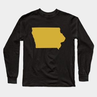 Iowa state map Long Sleeve T-Shirt